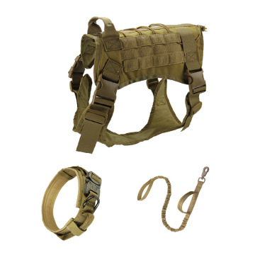 Tactical Dog Vest Training Harness Set with Durable Collar and Leash