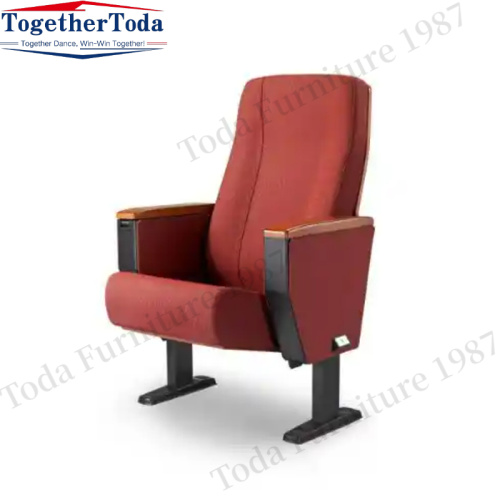 Foldable thickened cinema chair with armrest cup holder