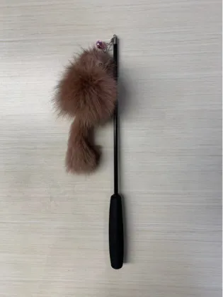 MOFESIPI Pet Cat Toy: Retractable Feather Teaser Stick