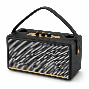 40W Leather Wooden Bluetooth Speaker