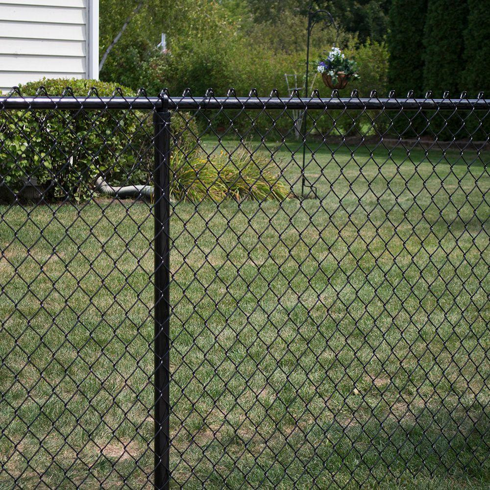 Black Vinyl Systems Galvanized Chain Link Fence