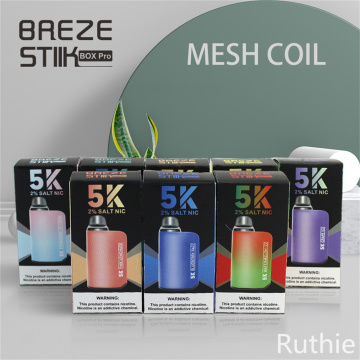 Disposable Vape 5K Breze Stiik Box Pro