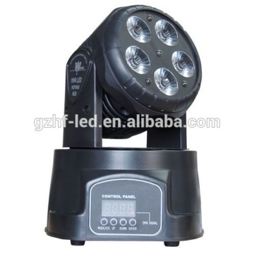 Professional 5pcs*15W RGBWA LED Mini Moving Head Wash Light For DJ Party