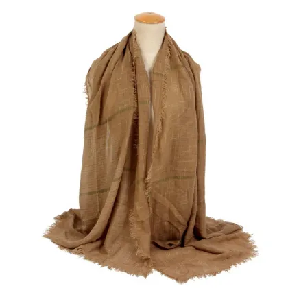 Spring Wild Fringed Scarves Printed Scarf 15030