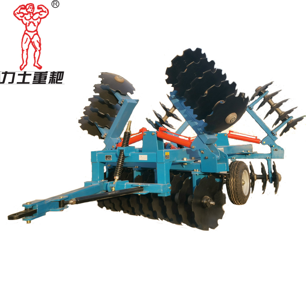 Grada de discos plegable hidráulica para trabajos pesados