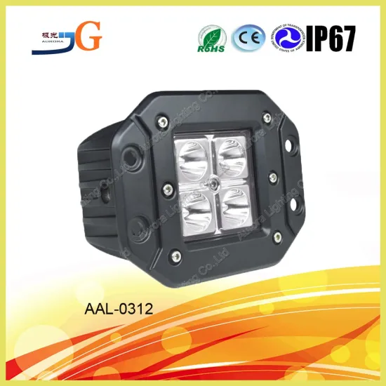 3'' Automobile spot flood 12W led work lamp, offroad 12w led worklight, square 12w led working light