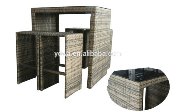 outdoor furniture rattan bar set