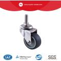 Light Duty Stainless Steel TPR Thread Stem Swivel Caster