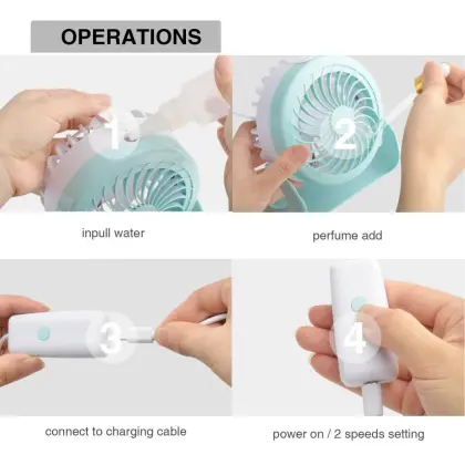 Battery Operated Ultrabook Mini Portable Fan for Laptop