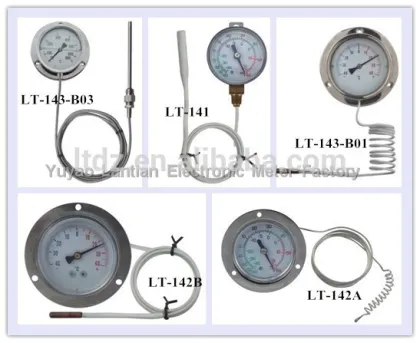 China HVAC heater water capillary type thermometer
