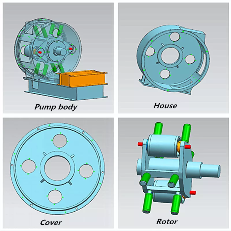 High Quality Squeeze Industrial Hose Pump Peristaltic Pump For Concrete Peristaltic Hose Pump