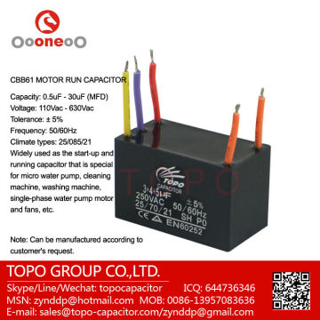 cbb61 ac motor capacitors with 5 wires