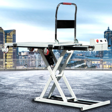 High-Quality Hydraulic Lift Trolley with Flatbed Scissor Fork for Loading and Unloading