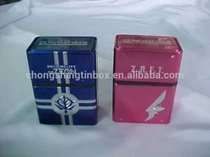 cigarette pack tin box, tin cigarette box