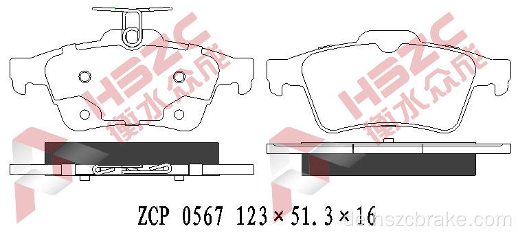 FMSI D1564 Keramikbremsbelastung für Ford