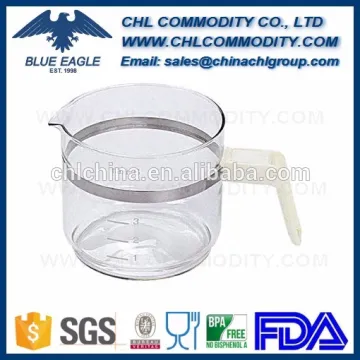Transparent glass liner vacuum coffee tea pot with handle