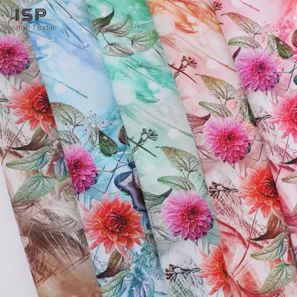 Poplin 100% Viscose Rayon Digital Print Fabric