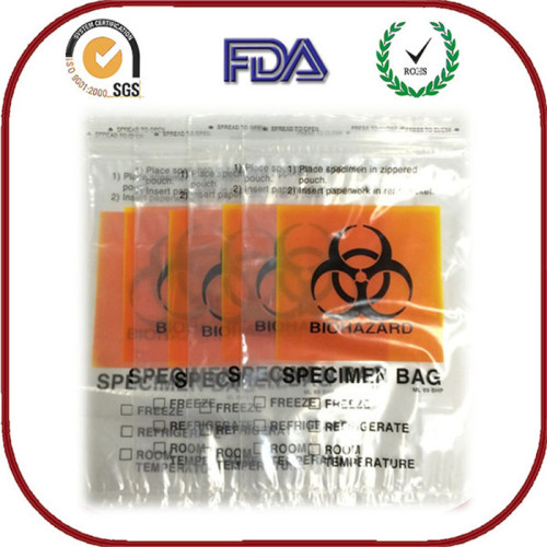 Multi-color ziplock specimen industry bag price