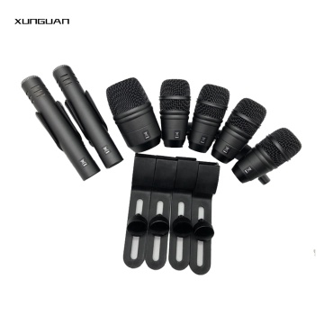 DR07-XLR Custom Logo Metal Condenser & Dynamic Drum Kit Microphone - Wired for Music Instruments