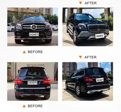 Benz GLS X166 2016-2019 Car Body Kit Bumper Eyebrows Maybach Upgrade