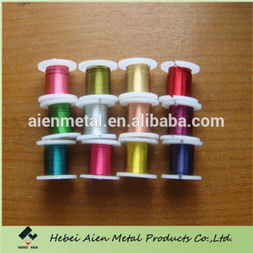 Colored artificial copper wires for handiwork