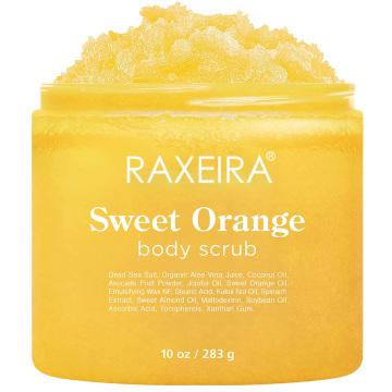 Private Label Nature Organic Sweet Orange Exfoliating Salt Body Scrub