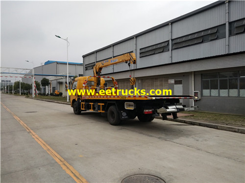 XCMG 5ton Tow lori wreckers zilizowekwa cranes