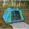 four door sinlgle layer camping tent for 3-4 person