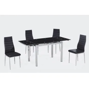 chair dining metal quilted leather kennedy dining chair
