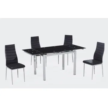 chair dining metal quilted leather kennedy dining chair