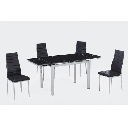 chair dining metal quilted leather kennedy dining chair