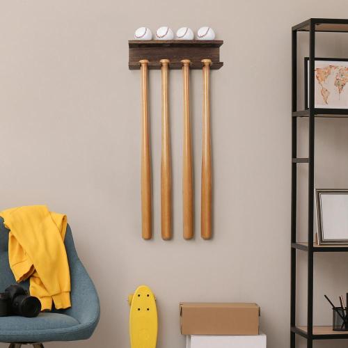 Wall Mount Base Ball Display Shelf Storage Organizer