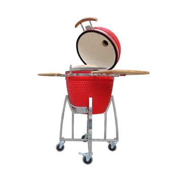 AUPLEX Kamado XL 21 inch Classical Style BBQ Ceramic Charcoal Grill for Family BBQ Outdoor Party