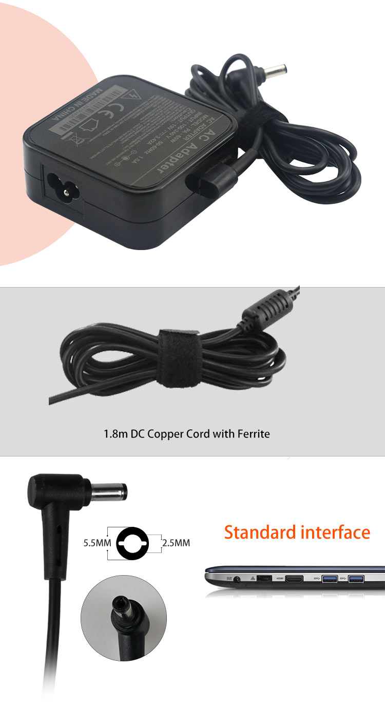 Laptop ac adapter for asus pa-1650-93