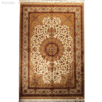 Yuxiang 6*9 ft 100% Hand Knotted Pure Silk Iranian Carpets