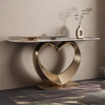 Modern Console Table with Induction Lamp for Living Room Furniture