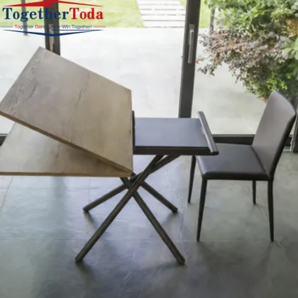 Multi-Functional Liftable Folding Dining Table Coffee Table 2-in-1 Home Expandable Table