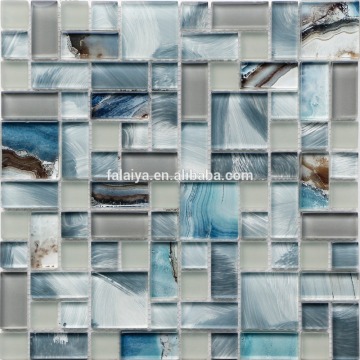 2016 New Trend Glass Mosaic Artistic Painting Glass Mosaic Tiles BDS-129