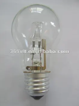 Jiangsu eco glass halogen bulb A60 E27 42w 1500h 2800k 220v