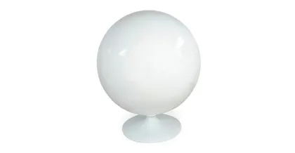 White Fiberglass Shell Ball Chair fabric