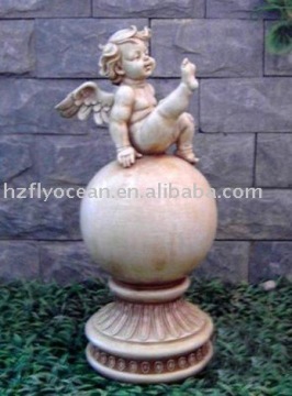 FO-6320 Polyresin Garden Statue/Sculpture,outdoor figure statues,garden angel ornaments