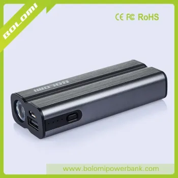 2016 novelty power bank 4000mah portable mobile power bank aluminum alloy case.