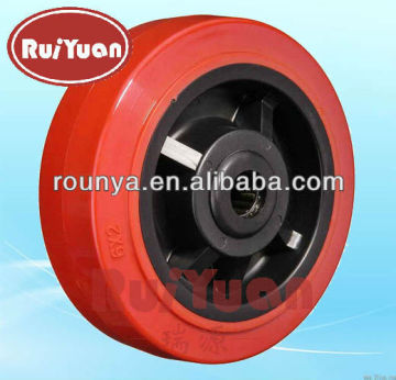European type high load industrial Polyurethane On Plastic core Wheels