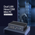 I7-10870H/1165G7 Dual Ethernet Hexa Com Industriële mini-pc