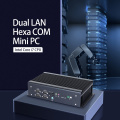 i7-10870H/1165G7 Dual Ethernet Hexa com Mini PC industrial