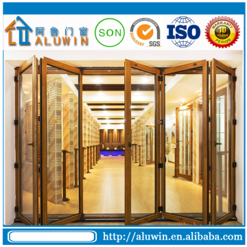 New luxurious appearance aluminum wood folding door