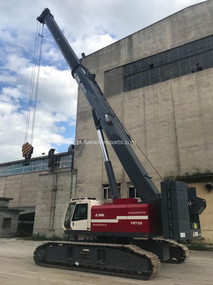 Utilizado 120t Fuwa Telescópica Rastreador Crane