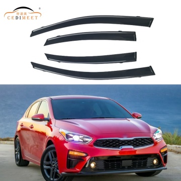 kia k3 2019 إكسسوارات خارجية للسيارة: ظل أشعة الشمس ، حارس المطر ، حجارة الباب ، انحراف الرياح
