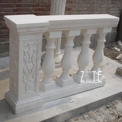 Western Style stone handrail stairs