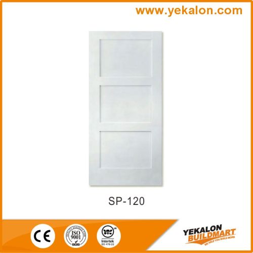 Yekalon SP-120 popular design Primed Interior Solid wood pure white door
